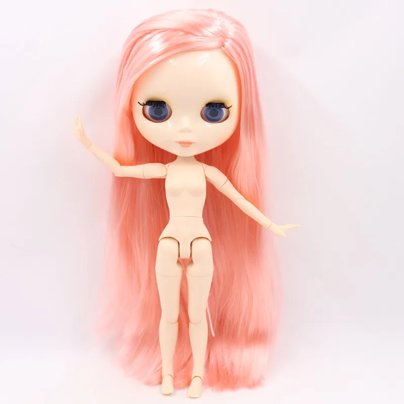 ICY Blyth кукла Обнаженная 1/6 шарнир тело 30 см игрушки BJD белое блестящее лицо с дополнительными руками AB и Лицевая панель DIY модные куклы подарок для девочки - Цвет: Nude doll