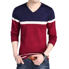 ##Special Price BROWON Men Brand Sweater Autumn V-necked Young Men's Sweaters Men Winter Sweater Men Striped Sweater Knitted Bottom Sweater ##Special Price BROWON Men Brand Sweater Autumn V-necked Young Men's Sweaters Men Winter Sweater Men Striped Sweater Knitted Bottom Sweater