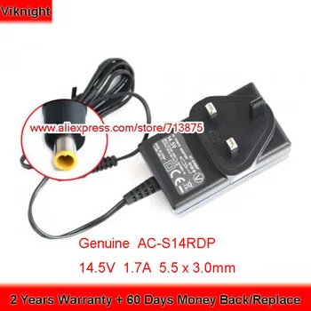 

Genuine AC-S14RDP 14.5V 1.7A AC Adapter for Sony RDP-151P RDP-M15IP SPEAKER DOCK with Plug Size 5.5 x 3.0mm