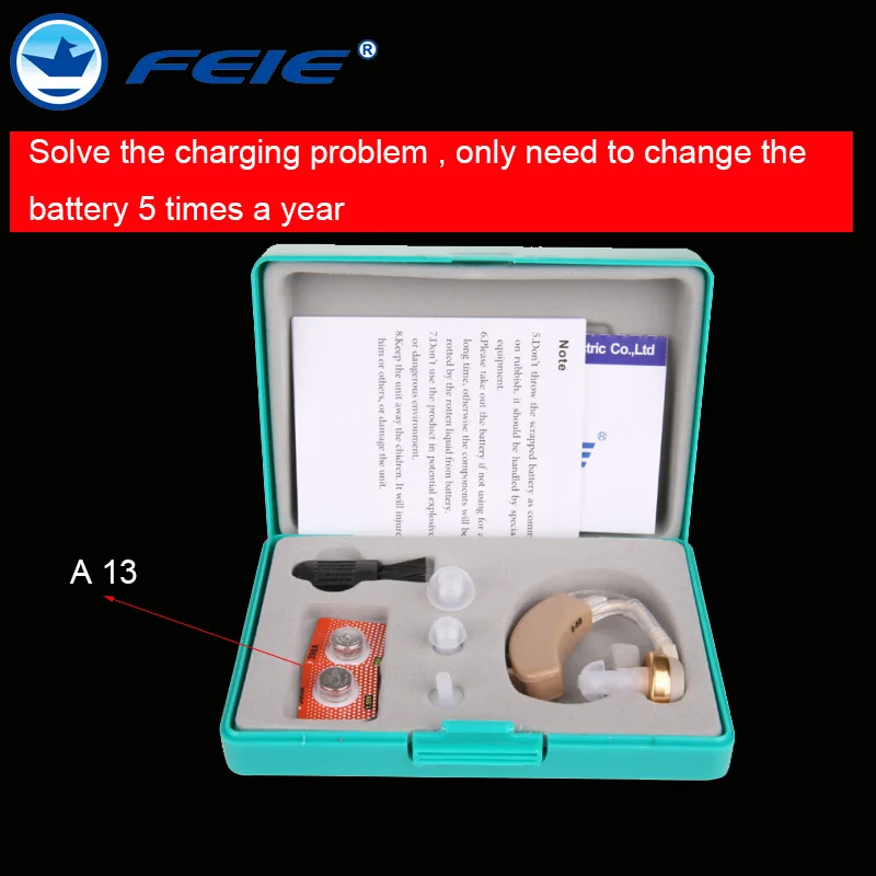 Feie Headset Hearing aid Analog Behind The Ear Headphones Deaf Hearing Aids S 8B BTE Hearing