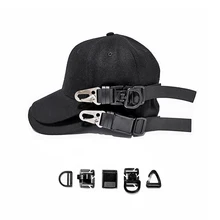 Мужские бейсболки черного цвета, прочная пряжка с лентой, промышленная бейсболка, дизайн, регулируемые кепки