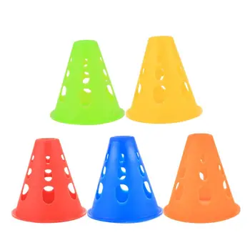 

Slalom Cones Plot 50 Pcs Skating Multicolor Pile Obstacle Skating Marking Cups
