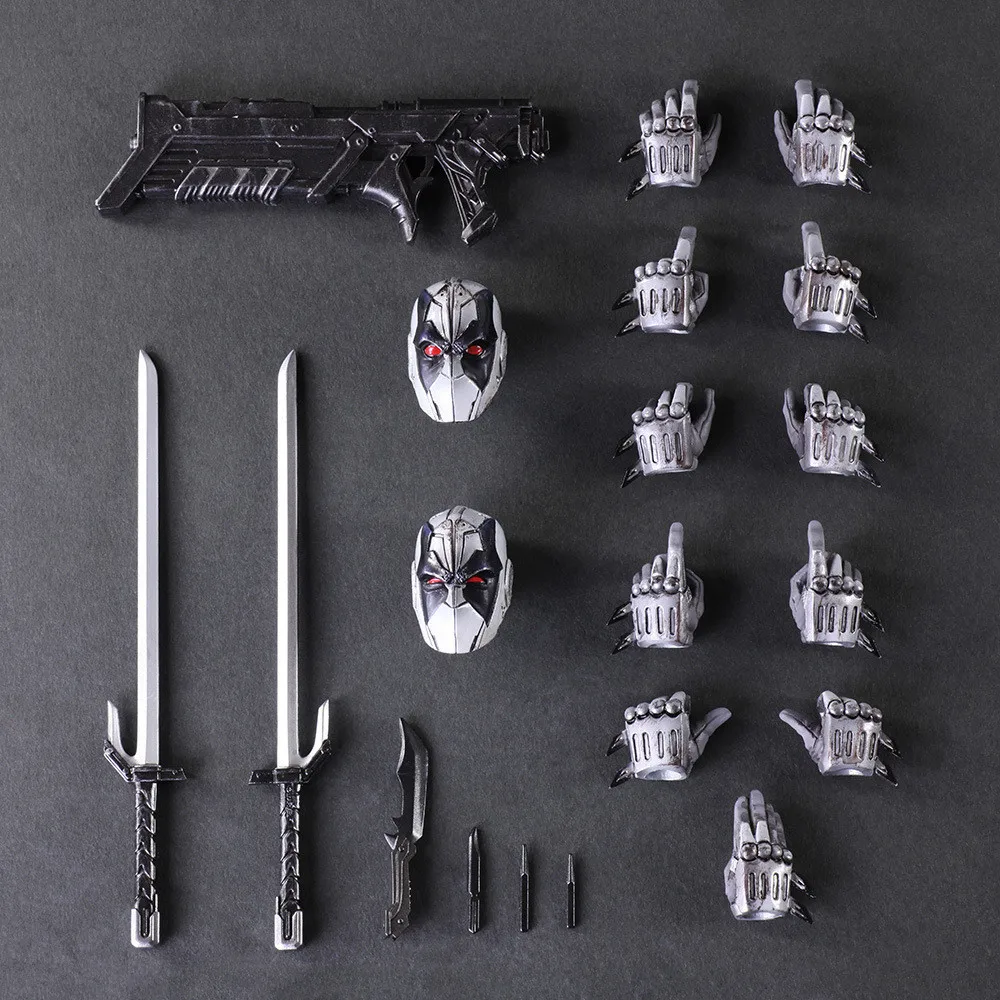 Игра Искусство Изменение Дэдпул X-men Ryan Reynolds серый маленькая база 1/6 мобильный Гараж Комплект
