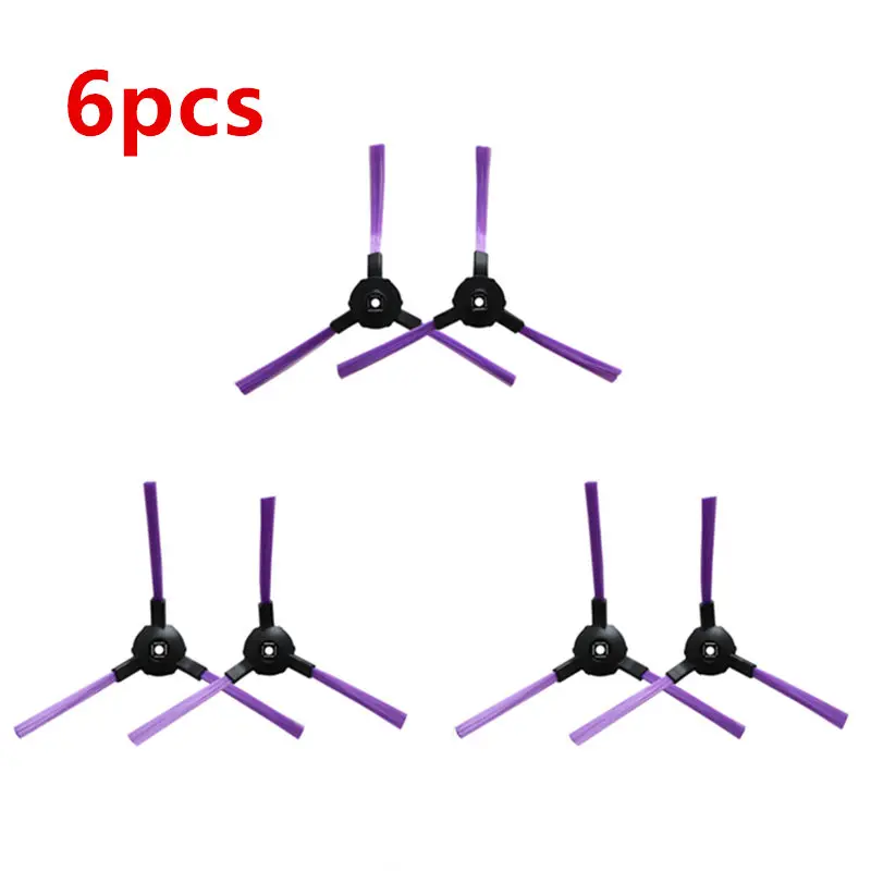 6pcs Robot Side Brush for ISEELIFE PRO1 PRO1S PRO2S Robotic Vacuum Cleaner Parts Accessories