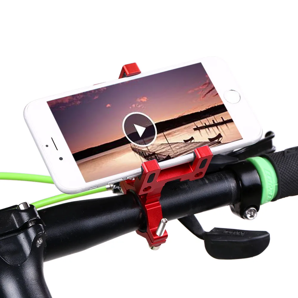 MTB велосипедный держатель для телефона Регулируемая велосипедная телефонная Колыбель 3,5 до 7 дюймов зажим для мобильного телефона 360 Вращающаяся Стойка