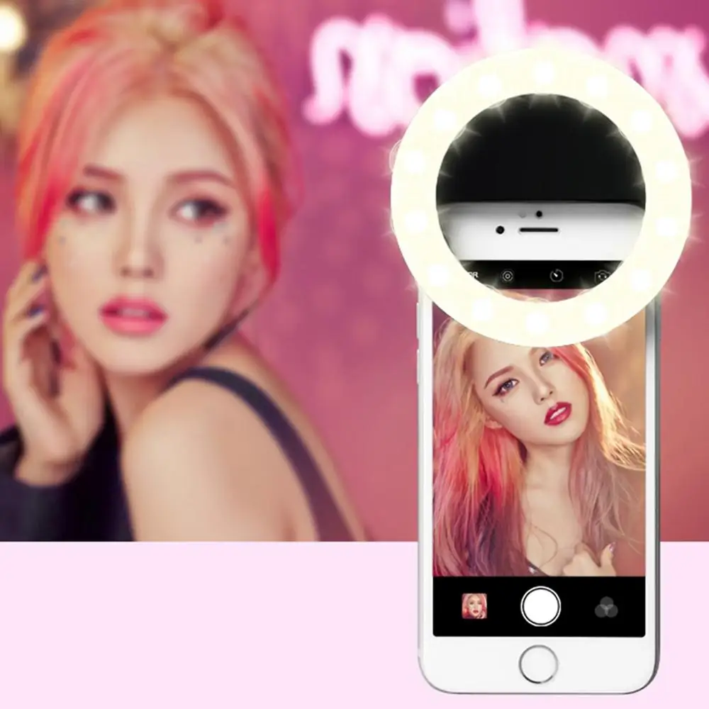 폰 필 라이트 앵커 뷰티 아티팩트 3 단계 밝기 셀카 플래시 라이트 33 LED 조명, 라이브 방송 조명
