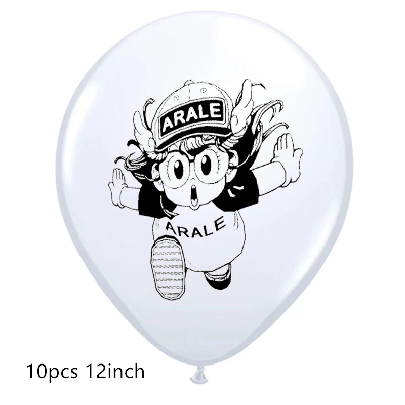 10 шт./лот 12 дюймов Dr. Slump Arale воздушные шары аниме мультфильм латексные шары с днем рождения детский душ вечерние украшения дети девочка подарок - Цвет: 10pcs