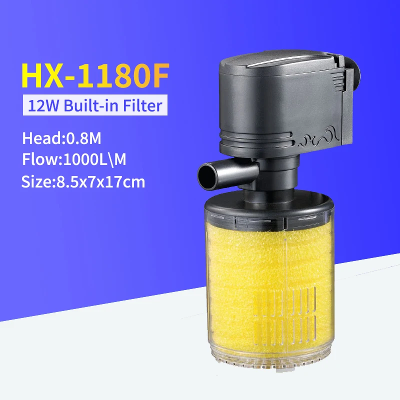 DIDIHOU 3 в 1 фильтр для аквариума воздушный насос для аквариума увеличение кислорода внутренний фильтр для аквариума насос для аквариума - Цвет: HX-1180F