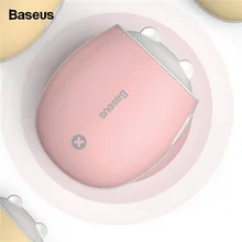 Baseus 4000 мАч двусторонний перезаряжаемый подогреватель для рук, Мини светодиодный Электрический удобный подогреватель, аварийный внешний аккумулятор