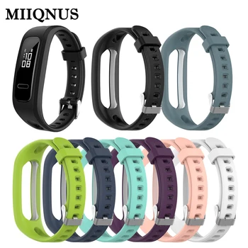 

MIIQNUS Silicone Shockproof Replacement Wristband Strap Soft Buckle Bracelet Strap For Honor Band 4 Running / Huawei Band 3e