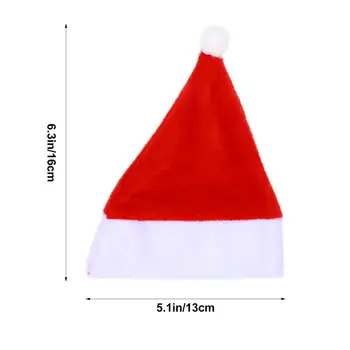 

12pcs Tableware Christmas Hat Xmas Wine Bottle Hat Non-Woven Wine Bottle Cover Tableware Hat Christmas Hat Decorations