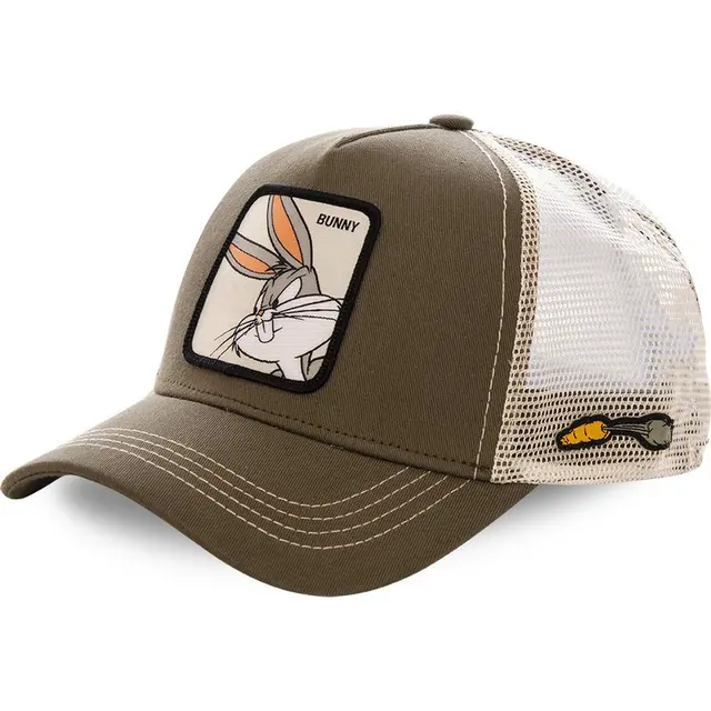 High Quality Disney Animal Mickey Anime Snapback Cotton Baseball Cap Men Women Hip Hop Dad Mesh Trucker Hat Dropshipping Coffee Bunny