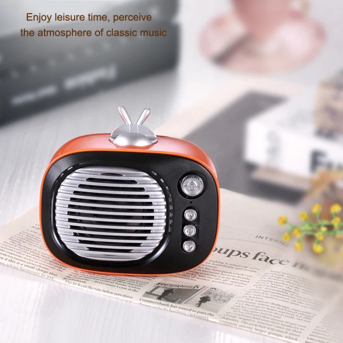 Винтажный Ретро Bluetooth динамик fm-радио старомодный классический стиль поддерживает AUX TF карты и распродажа