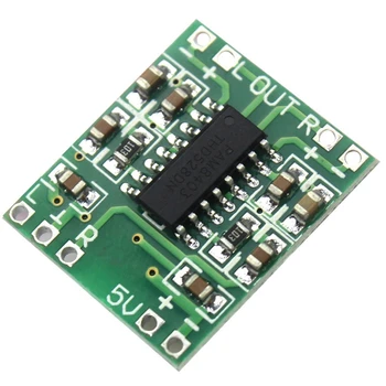 

100PCS PAM8403 Super Mini Digital Amplifier Board 2 x 3W Class D Digital Amplifier Board Efficient 2.5 to 5V USB Power Supply