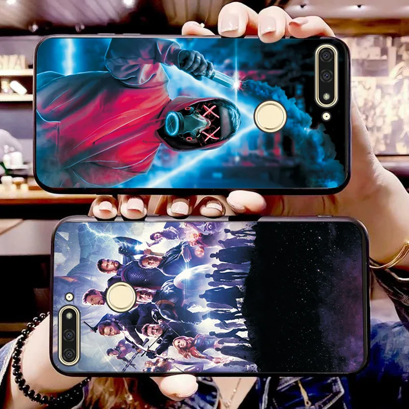 Чехол для телефона huawei Honor 7A DUA-L22 Русский черный чехол ТПУ Venom Мстители чехол для Honor 6C Pro 7C 8C 8S Honor 7X 8X 9X