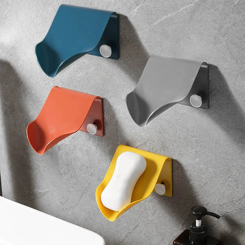 Jabonera portátil para baño, soporte creativo y de alta clasificación conveniente pared sin agujeros para jabón, venta de mercancías domésticas