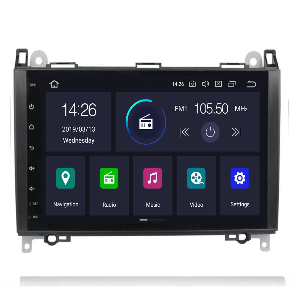 Автомобильный мультимедийный плеер GPS Android 10 4 + 64G 2 Din DVD Automotivo для