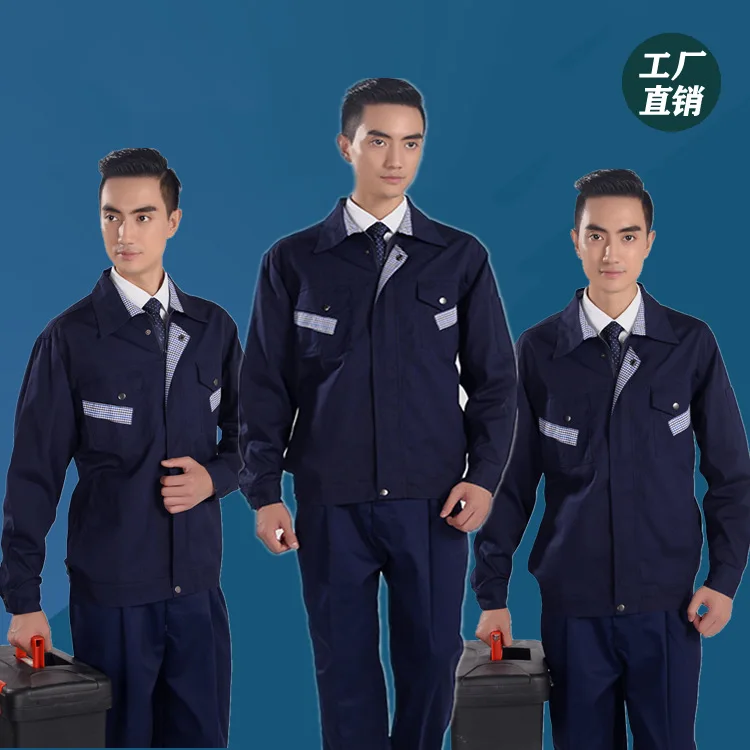 

Wear-Resistant Autumn And Winter Workwear Labor Suit Set Outdoor Architecture Workwear Long-sleeve Working Clothes Can Be Embroi