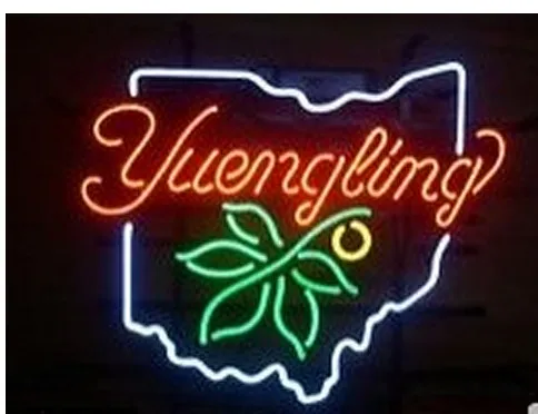 Неоновые знаки Подарок Yuengling лагер реальные Стекло пивной бар Паб Магазин вечерние комната стены окна рекламы Дисплей неоновый светильник 19x15 - Испускаемый цвет: sign 2