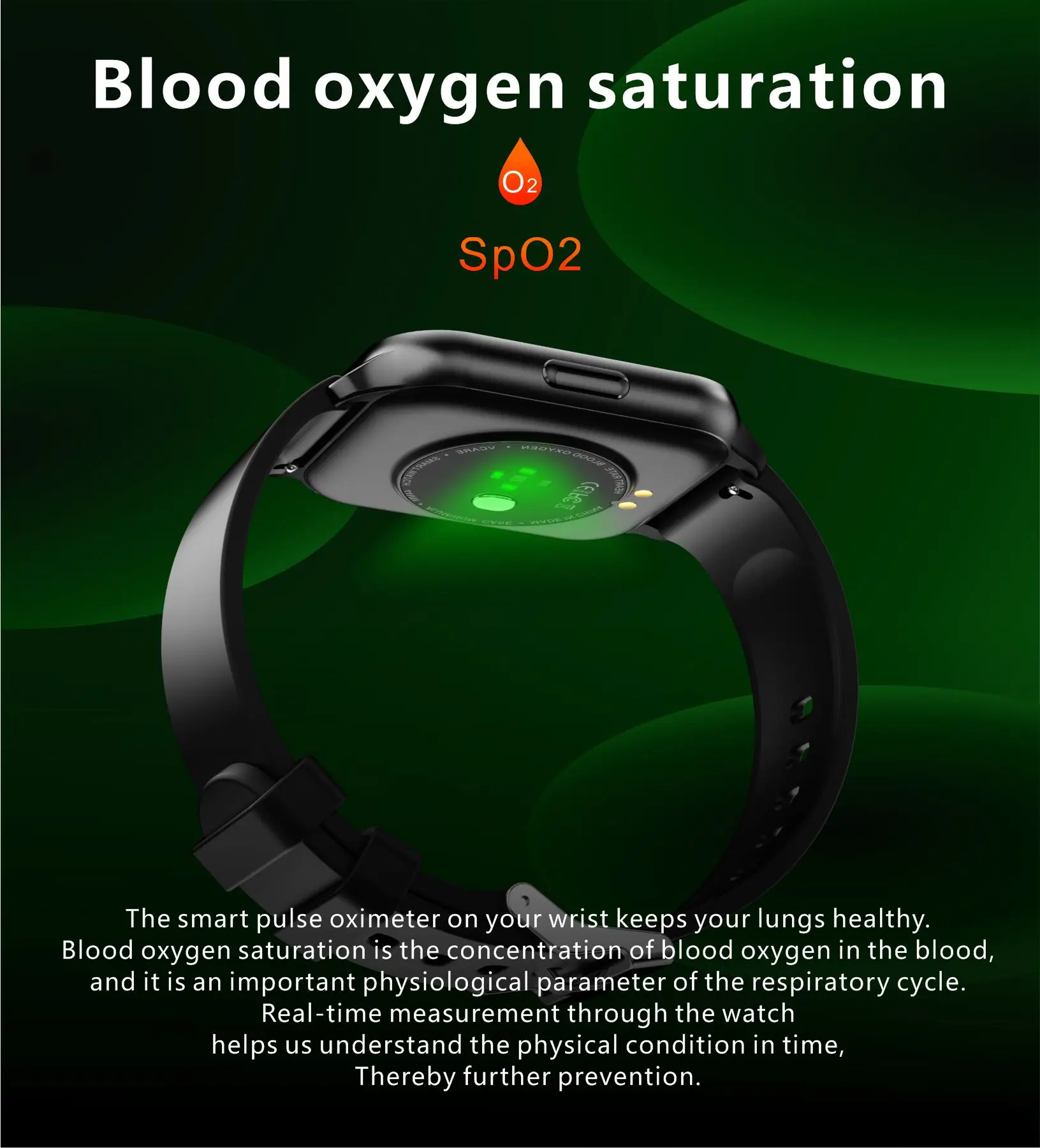 2022 Body temperature,Health monitoring of heart rate, blood pressure and blood oxygen，Music control ,IP68 Smartwatch