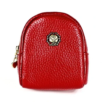 

Designer Women Coin Purse Genuine Leather Female Zipper Travel Organizer Mini Pouch Lipstick Storage Bag Small Wallet