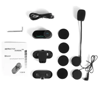 

T-COM VB Motocycle Helmet Headset 800M Range Interphone Motorcycle Intercom with FM Radio with Extra Clip