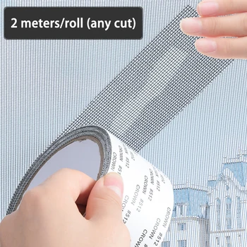 

Screen Repair Tape Window Door Waterproof Patch Self-adhesive Net Anti-mosquito Mesh Sticky Wires Repair Tape Repair Broken Hole