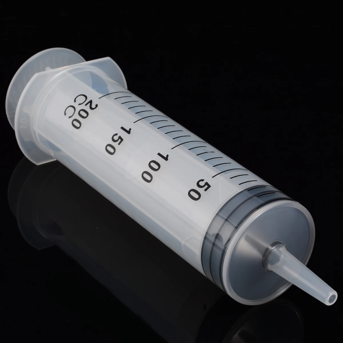 200ml Large Capacity Plastic Syringe Reusable Pump Oil Measuring with 1m Silicone Clear Tube Practical Feeding Accessories