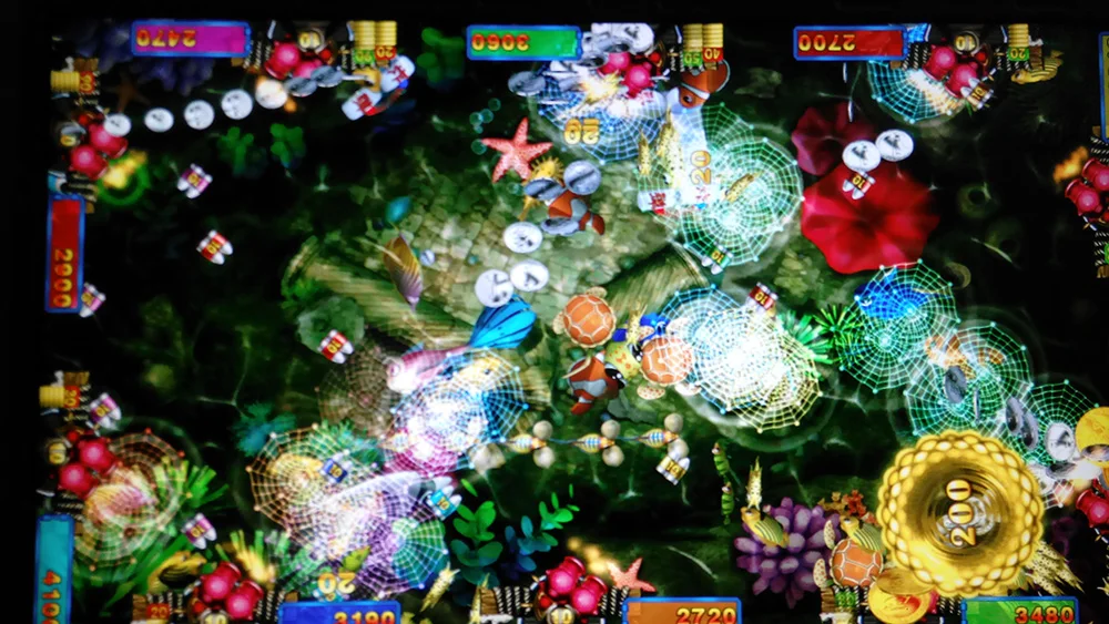 Arcade Shooting Game Machine Host Accessories for 6-10 Players Description Image.This Product Can Be Found With The Tag Names Board Game, Fish hunter game machine, Sports Entertainment