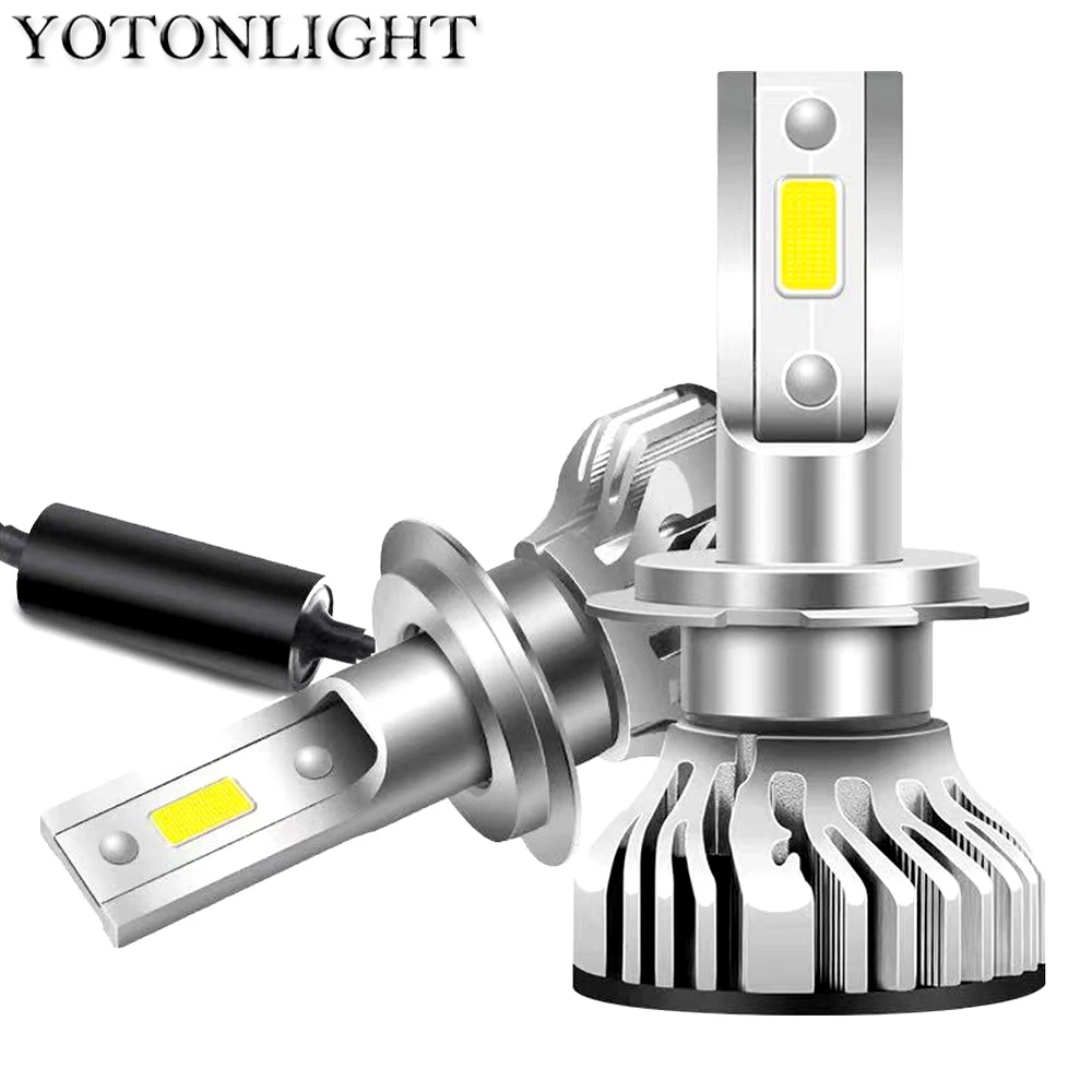 YOTON светильник 2 шт. H11 H1 светодиодная лампа H7 H4 Led hb3 hb4 9005 9006 автомобильный головной