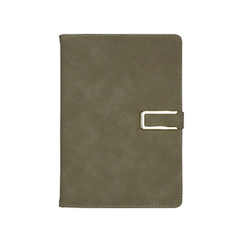 

A5 Buckle Notebook Business Suede Faux Leather Notepad Office Leather