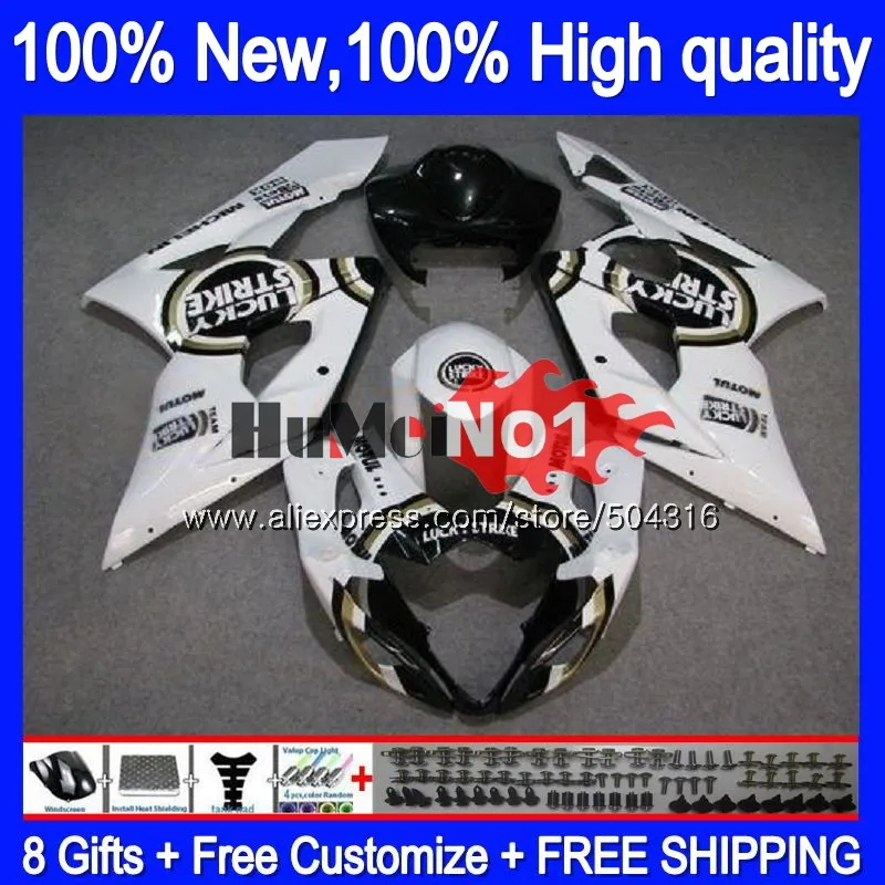 Комбинезоны для SUZUKI GSX R1000 GSXR-1000 2005 2006 Lucky белый 21MC. 73 GSX-R1000 GSXR 1000 1000CC 05 K5 GSXR1000 05 06 обтекатель - Цвет: No. 1