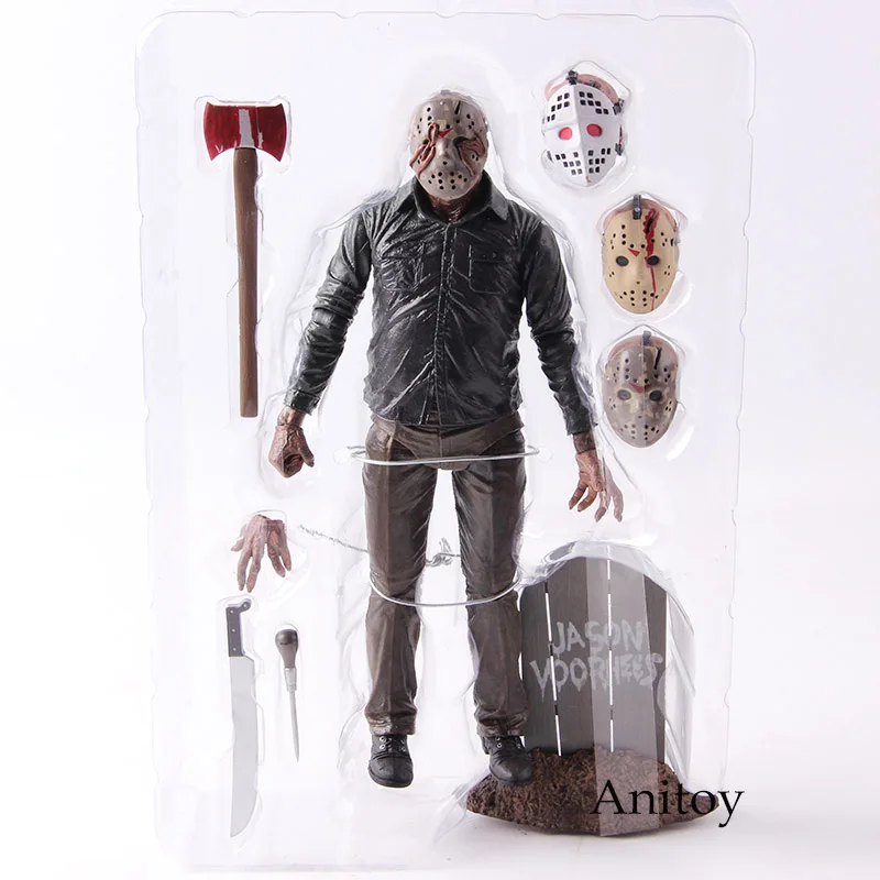 NECA Friday the 13th Jason Voorhees фигурка 2009 Делюкс издание ПВХ Ужасы коллекционные вещи модель игрушки - Цвет: B without retail box