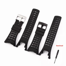 Аксессуары для часов резиновый силиконовый ремешок для Suunto Ambit 3 пиковый АМБИТ 2 пряжки резиновые Ремешки для наручных часов Correa мужской ремешок для часов