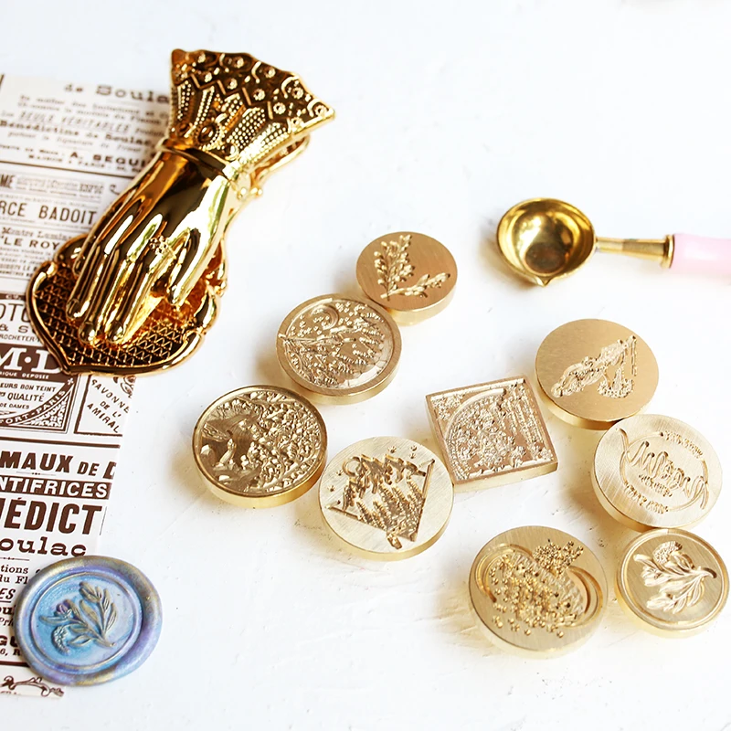 Nordic Wind and Sealing Wax Stamp Invitation Gift Seal Seal Head Gift Christmas Invitation DIY Decoration Crafts