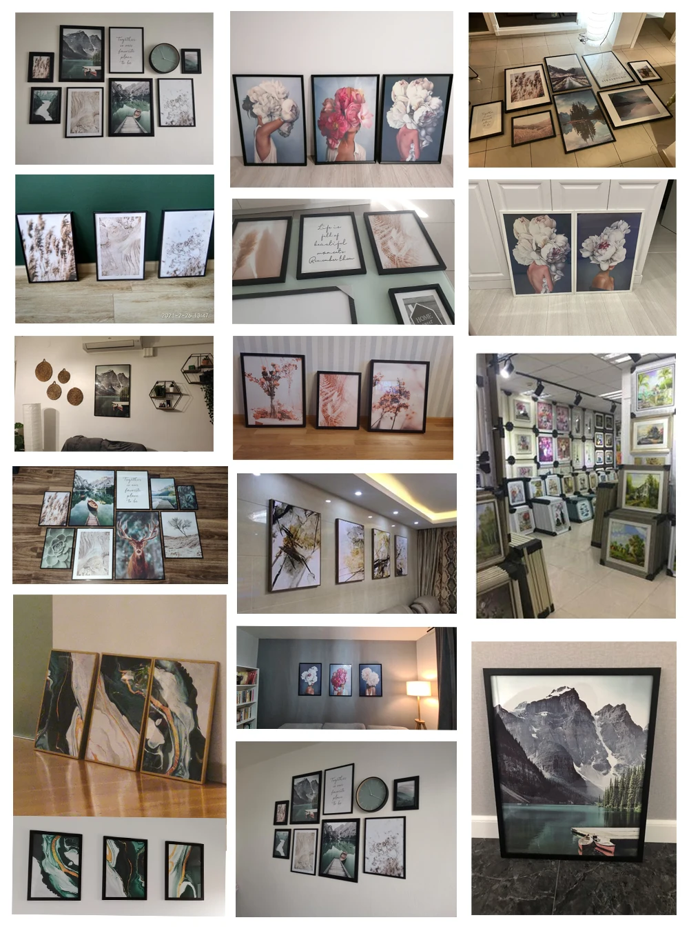 DDHH Wall Art Large Size Colorful Forest Trees Canvas Poster Art Prints Modern For Living Room Home Decorative Picture