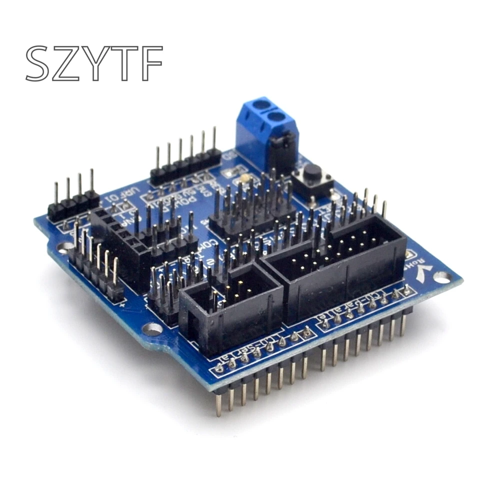 センサーシールド V5 0 センサー拡張ボード Uno メガ R3 V5 Arduino の電子ビルディングブロックのロボット部品 Uno R3 Uno Uno R3 Megauno R3 Aliexpress