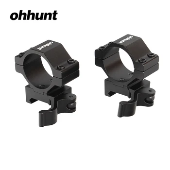 

Weapon 25.4mm 30mm Low Profile 20mm Picatinny Weaver Quick Disconnect Rings Rifle Scope Rail Mount Hunting Tactical Accessories