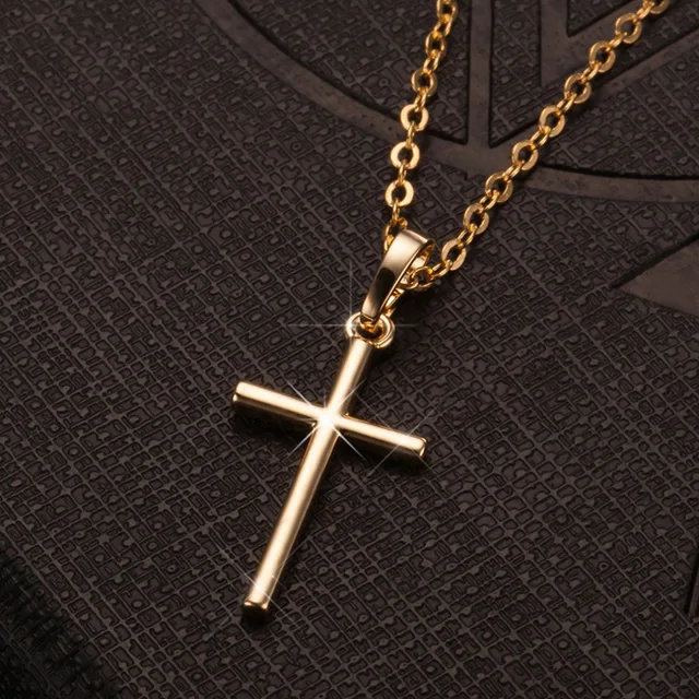 Фото лидер продаж серебряные ожерелья с крестом подвеска 925 простое
