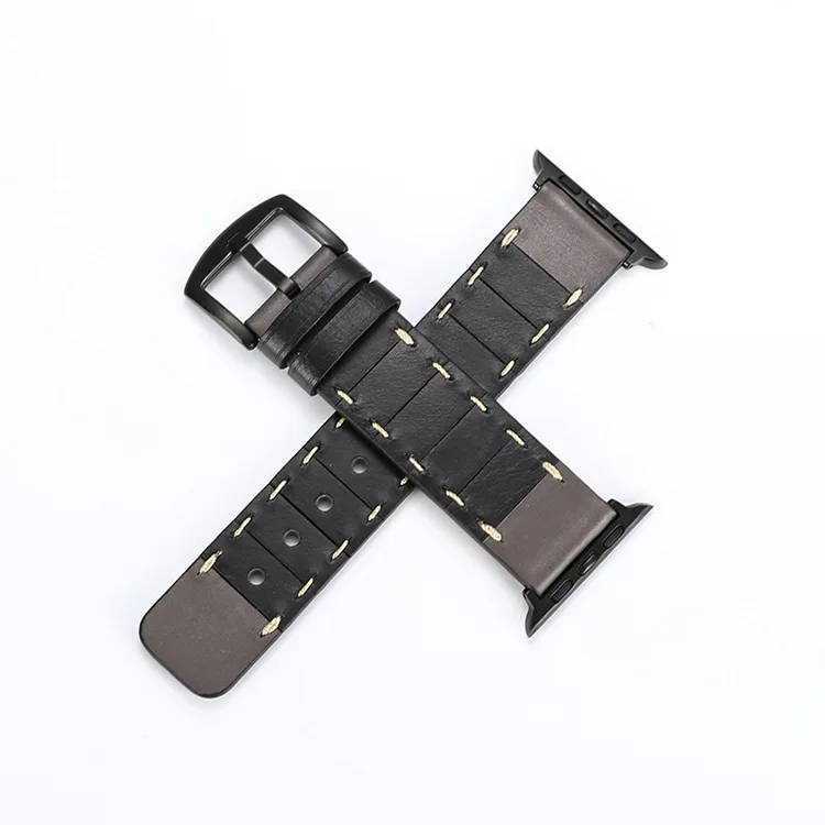 Роскошный ремешок из натуральной кожи петлевой для apple watch band series 4 3 2 1 42 мм 38 мм ремешок для iwatch 44 мм 40 мм