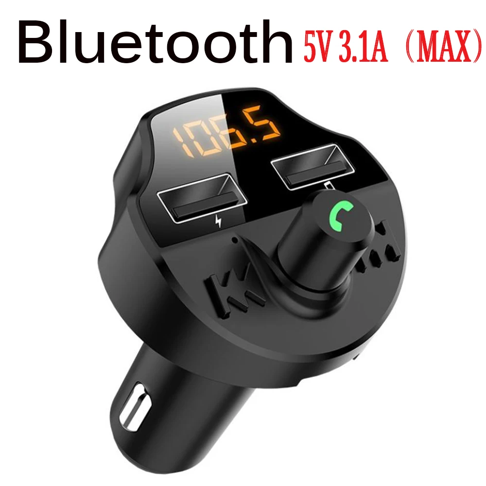 Автомобильный fm радиопередатчик bluetooth 5 0 а два USB порта|FM-трансмиттеры| |