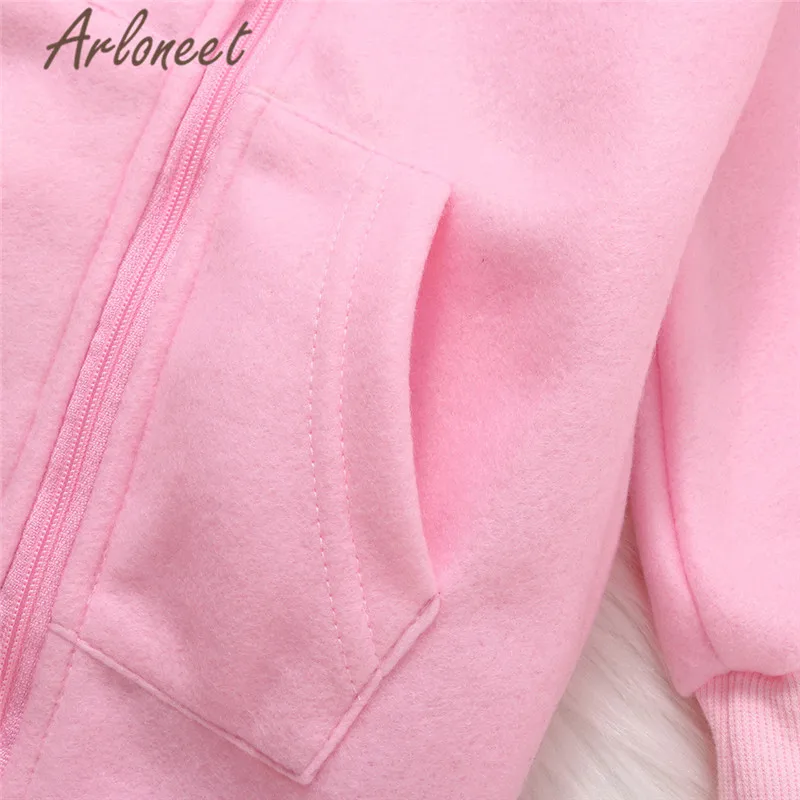 ARLONEET пальто с героями мультфильмов комбинезон для маленьких девочек, зимний комбинезон на молнии с заячьими ушками для маленьких девочек, комбинезон, пальто с капюшоном хлопковый комбинезон, Bebe Menina