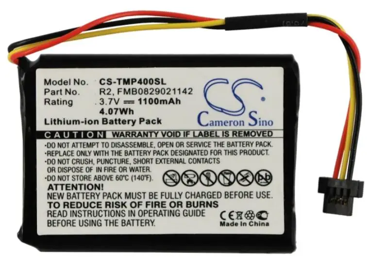 cameron sino 1100mah battery for TOMTOM 340S LIVE XL 4EG0.001.08 One XL 340 4EG0.001.17 Pro 4000 XL 335M 6027A0090721 R2