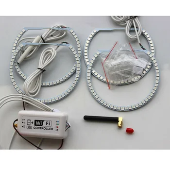 

WIFI Remote RGB Multi-Color LED Angel Eye Light For BMW E38 E39 E46 3 5 7 Series