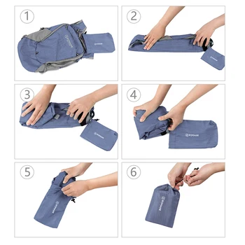 ZOMAKE Ultra Lightweight Packable Backpack Small Water Resistant Travel Hiking Daypack 4