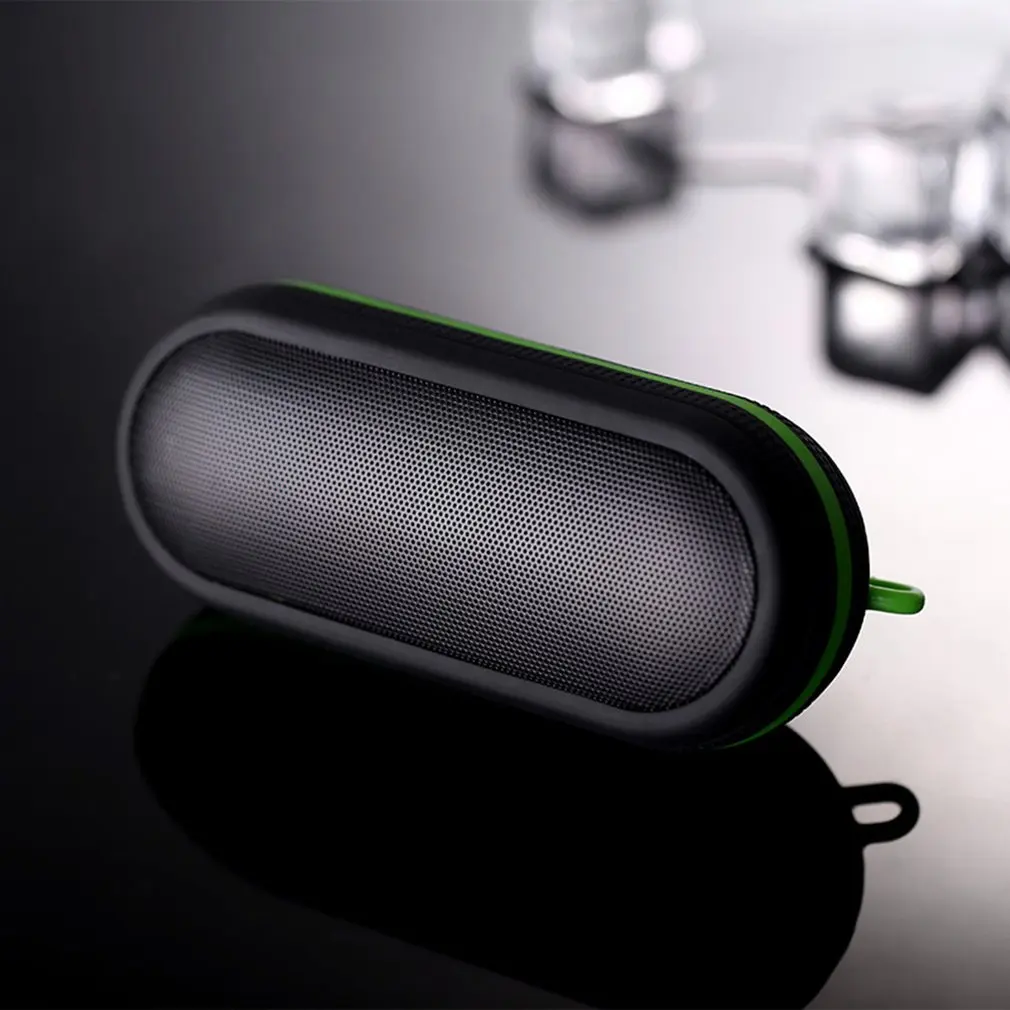 Bluetooth Wireless Speaker Bass Desktop Music Player Black Waterproof Support TF Card Stereo Anti-fall Sound Outdoor Speaker