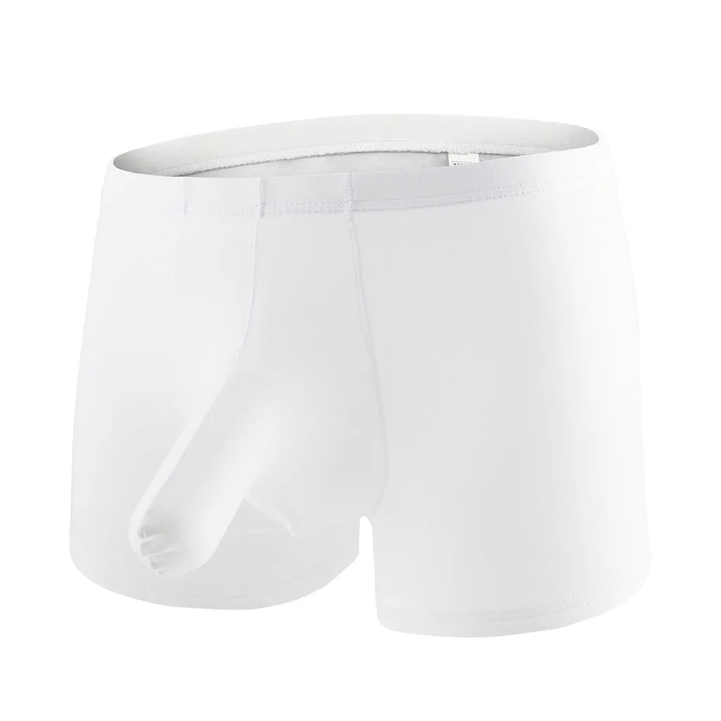 

Men's Underwear Boxer Elephant nose solid Underwear Soft Breathable Knickers Bulge Pouch Sexy Gay Underwear cueca masculina 2019