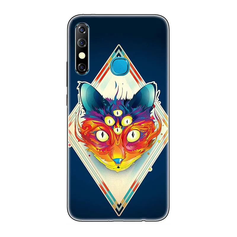 A309 TPU+ PC чехол для телефона s для Infinix Hot 8 Hot8 X650/Hot 8 Lite KC8 чехол с милым рисунком розы волка чехол для задней панели Funda Para - Color: A309