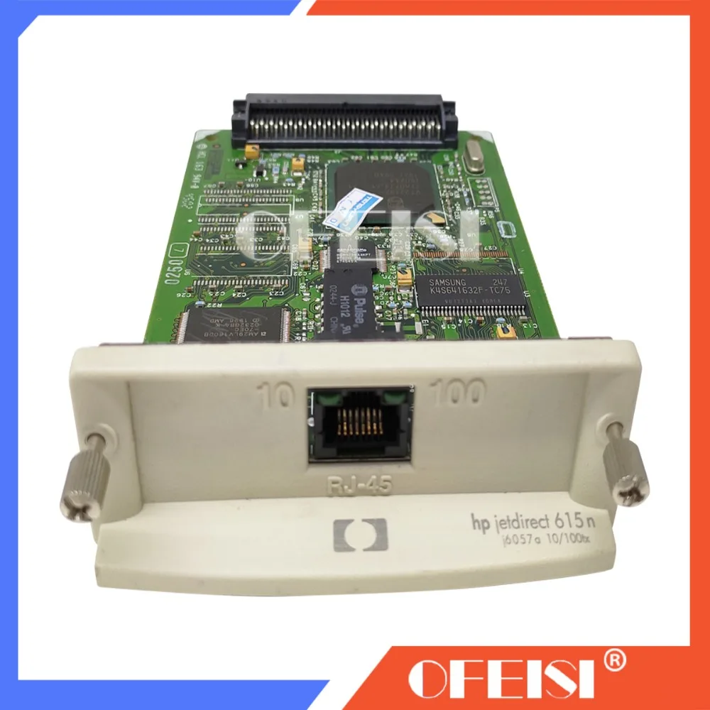 95% JetDirect 615N J6057A 10/100tx Ethernet внутренний Печатный сервер сетевой карты принтер и плоттер «Designjet» принтер