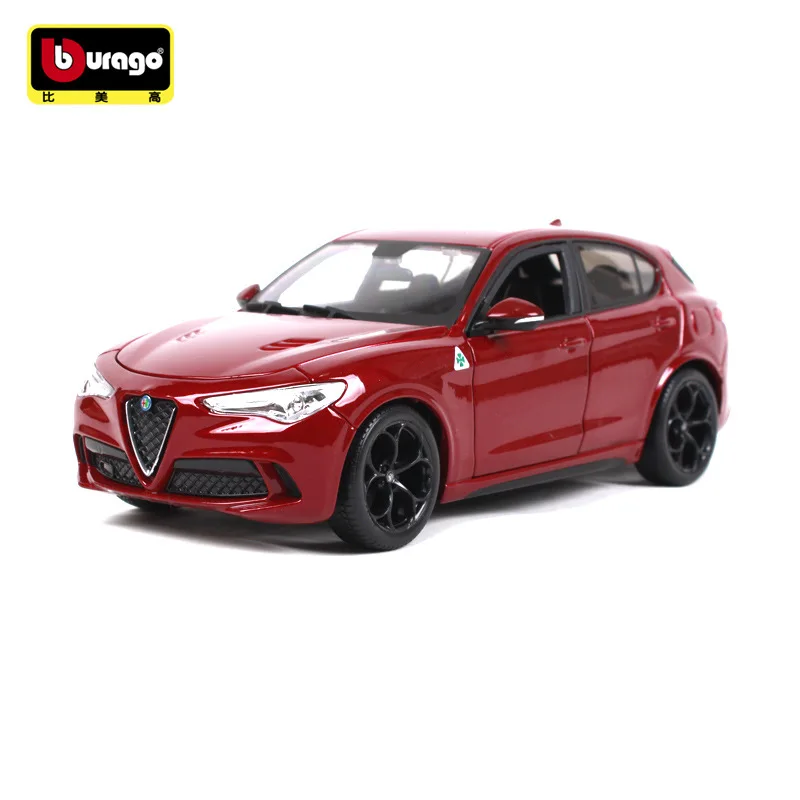 Модель автомобиля Burago 1/24 из искусственного сплава игрушка для Alfa Romeo STELVIO Giulia